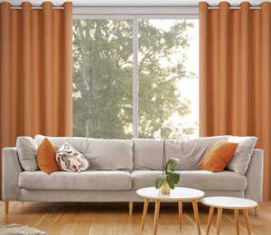 Zasłona 140 x 250 Dekoracyjna Przelotki Rita Rudy