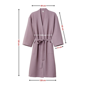 Gofer Unisex Cotton Bathrobe Vizzy L 06 Heather Purple
