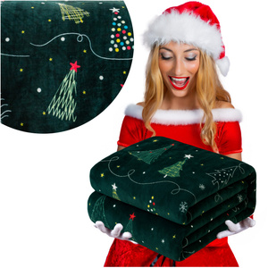 Koc 160 x 200 Mikrofibra Świąteczna Donato 09