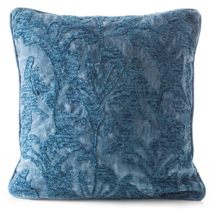 Dori Blue decorative chenille pillowcase 45 x 45