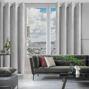 Decorative Curtain D91 Rosa 140 x 250 Grey