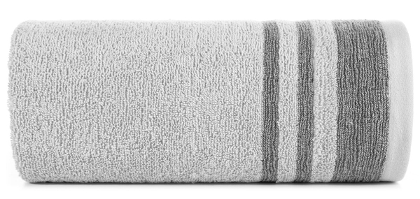 Towel 30 x 50 Bath Frotte Mery 04 Silver