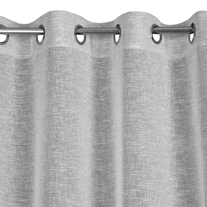 Zasłona 140 x 250 Dekoracyjna Przelotki Amari Stal