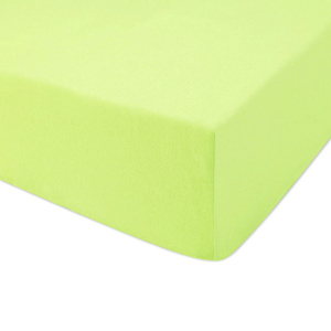 Jersey sheet with elastic 052_D Lime 90x200