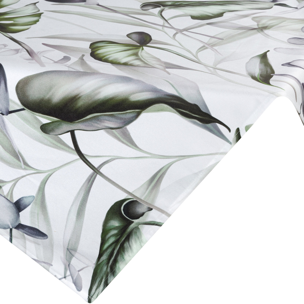 Obrus 85 x 85 Dekoracyjny Ellen Biały+Oliwka