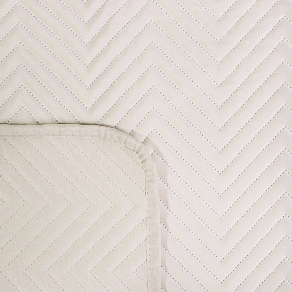 Sofia Cream 200 x 220 Decorative Velour Bedspread