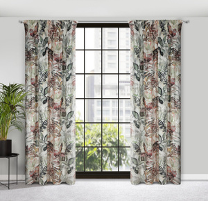 Curtain 140 x 270 Decorative Arina White + Silver