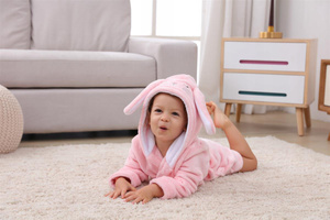 Children's Bathrobe with Hood M 120 Hare