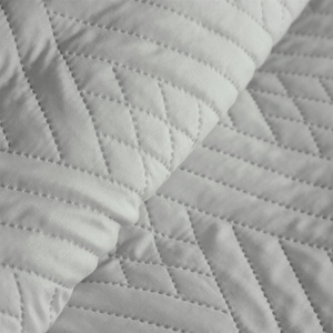 Bedspread 200 x 220 Quilted Decorative Boni1 Silver