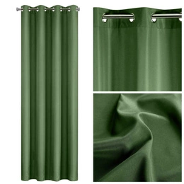 Rita Decorative Curtain 140 x 250 Dark Green