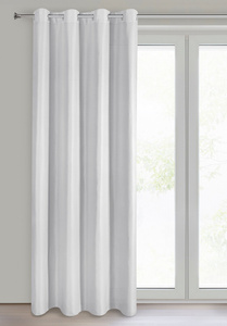 Zasłona 140 x 250 Dekoracyjna Przelotki Adari Biel