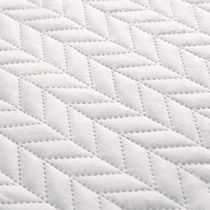 70 x 150 Quilted Velvet Moxie White Bedspread