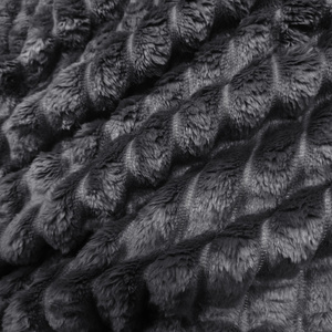 Koc 160 x 200  Mikrofibra Tłoczona Pasy Nuvio 03