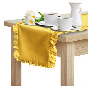 Table Runner 40 x 160 Decorative with Ruffles Ligia 03