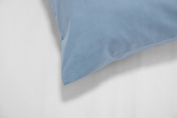 Poszewka Bawełna 50 x 60 Jednolita Ola Niebieski Blue