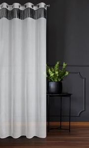 Firana Dekoracyjna Jasper 140 x 250 Biel Przelotka