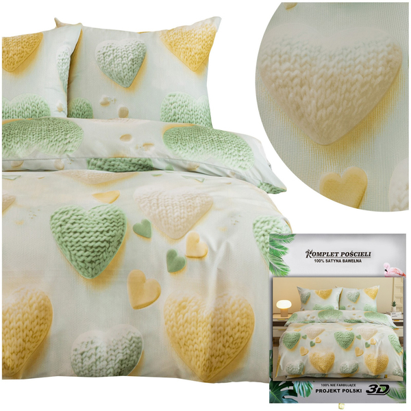 Pościel 160 x 200 3cz Satynowa Maria 3285