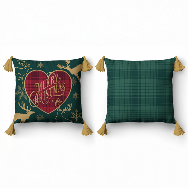 Christmas pillowcase 45 x 45 Christmas Panama 5385A