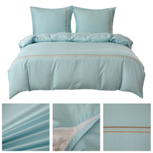 Pościel 200 x 220 3cz Gładka Z Haftem Lumera 11