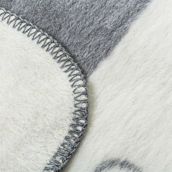 Blanket 100 x 150 Cotton-Acrylic Dog Grey