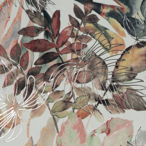 Curtain 140 x 270 Decorative Arina White + Silver