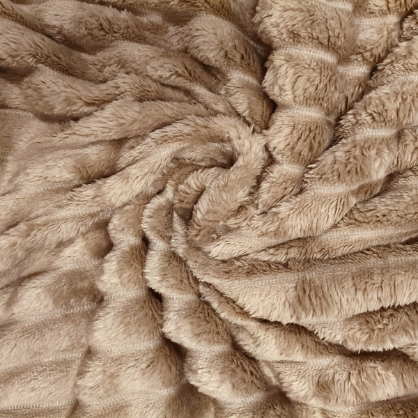 Blanket 200 x 220 Microfiber Stamped Stripes Nuvio 06