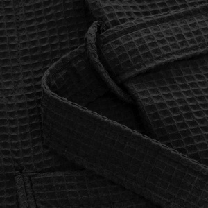 Gofer Unisex Cotton Bathrobe Vizzy S 04 Black