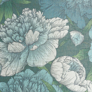 Decorative Curtain Aster 140 x 250 Blue