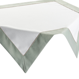 Tablecloth 85 x 85 Decorative Sylvia Natural+Olive