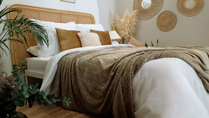 Blanket 200 x 220 Microfiber Embossed Plush Ala Houndstooth 3D 03