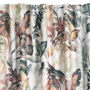 Curtain 135 x 270 Decorative Tape Lily White + Steel