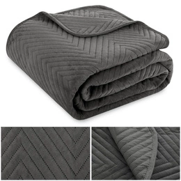 Quilt 200 x 220 Herringbone Velvet Caden 03