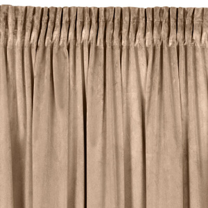 Zasłona 140 x 270 Dekoracyjna Welwet Melanie C.Beż