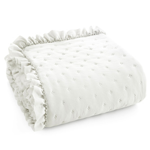 Quilted Decorative Bedspread 170 x 210 Libi3 Cream