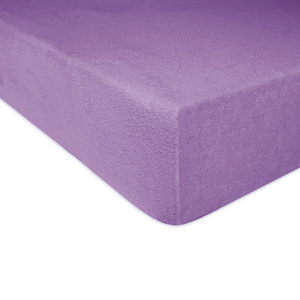 Terry Bed Sheet with Eraser 135_D Light Purple 180x200