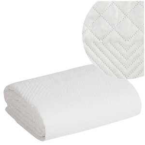 Bedspread 170 x 210 Quilted Decorative Boni5 White