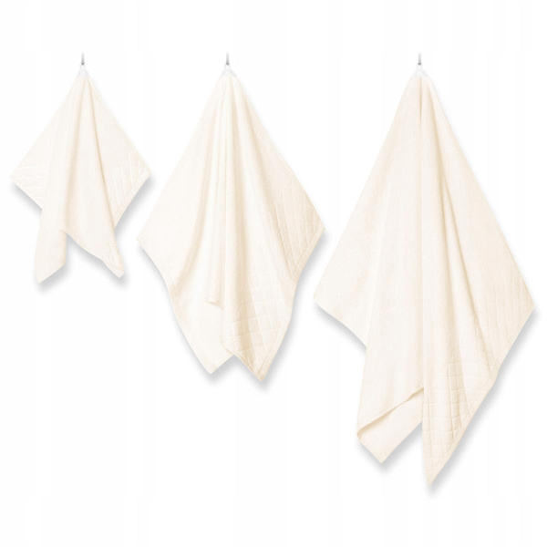 Ręcznik 70 x 140 Bawełna Silky 500g/m2 Kremowy