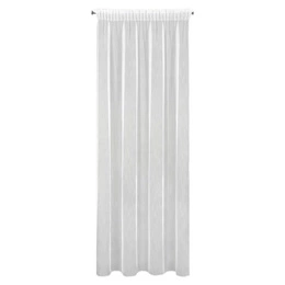 Decorative curtain Nice 140 x 270 Tape White