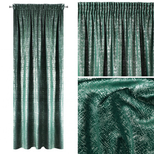 Curtain 140 x 270 Decorative Velvet Cyprus Turquoise