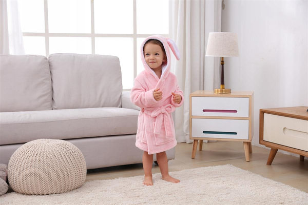 Children's Bathrobe with Hood M 120 Hare