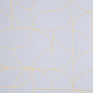 Curtain 140 x 250 Decorative Evi White + Gold