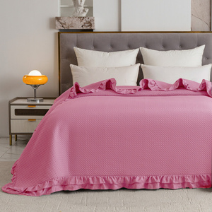 Quilted Bedspread 200 x 220 with Ruffle Rosella 08