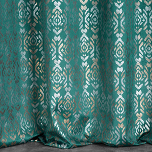Ready-made Curtain 140 x 250 Laura Turquoise+Golden Splendor