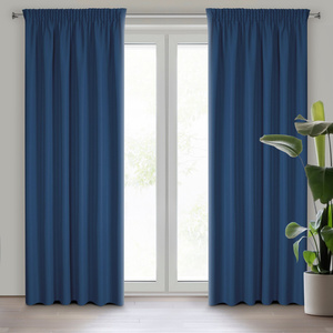 Rita Decorative Tape Curtain 140 x 270 Blue