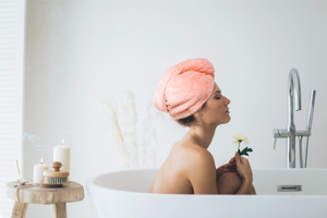 Turban 65 x 25 Microfiber Towel Aki Apricot