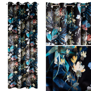 Curtain 140 x 270 Decorative Przel Alani Black+Green