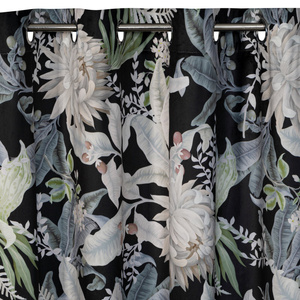 Curtain 140 x 250 Decorative Sally Black+Silver