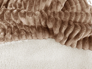 Bedspread 160 x 200 Double-sided Capri Brown / Cream