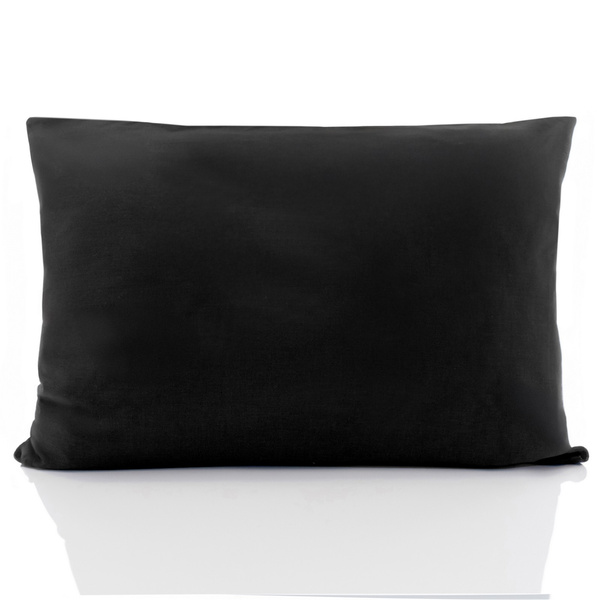 Poszewka Bawełna 50 x 80 Jednolita Ola Czarna Black
