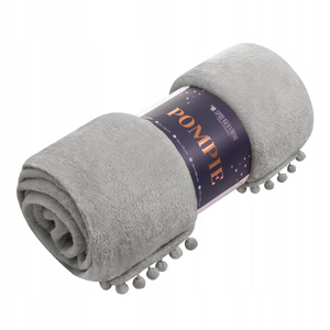 Blanket 150 x 200 Microfiber Pompies Grey